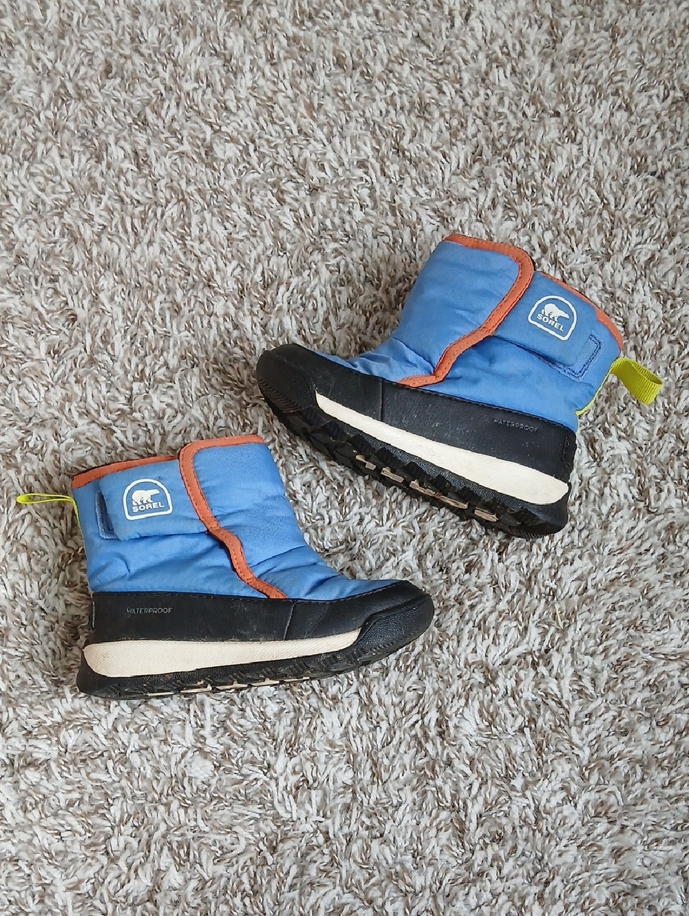 Sorel Whitney II Plus Snow Winter Waterproof Boots Toddler Blue Sz 9